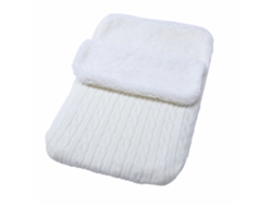 Bolsa térmica Chrui para cochecito, manta de punto suave y cálida para recién nacidos (blanca)