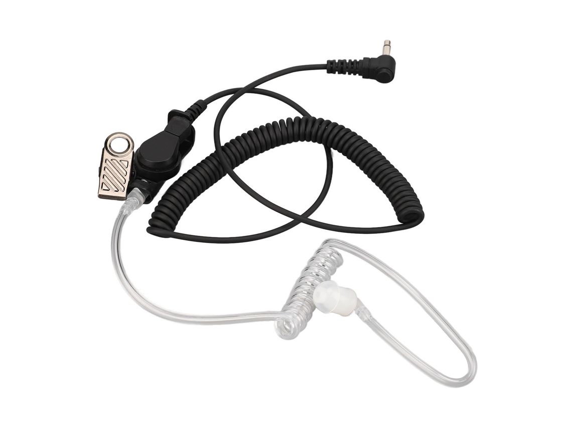 Fone De Ouvido Para Walkie Talkie Profissional 3.5mm Rádio De Duas Vias Com Tubo De Ar Acessório