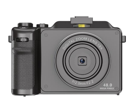 Cámara digital EZII CDX9 48MP F2.2 18X multiplicación Pantalla de 3 pulgadas 4K Regalo de cumpleaños gris