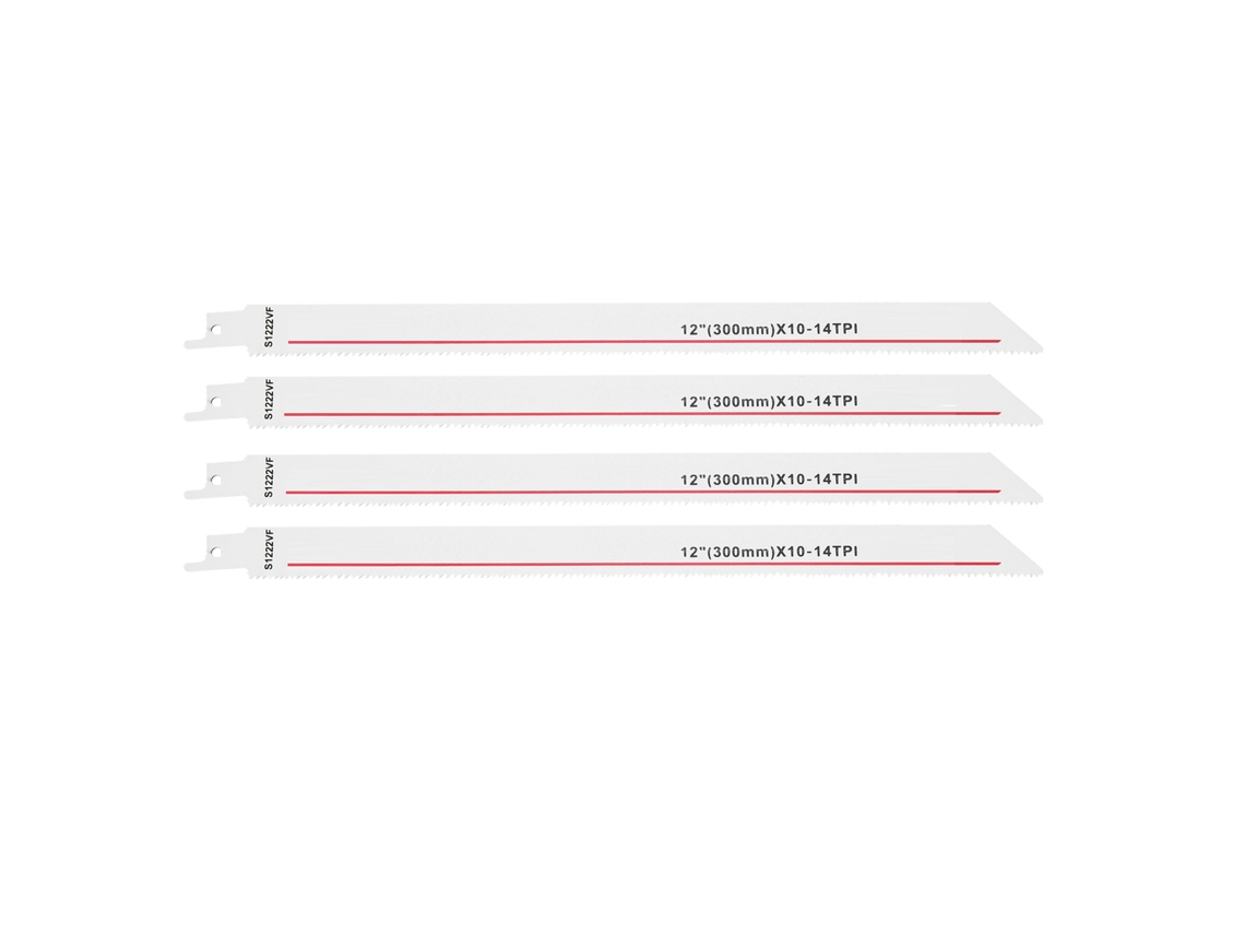 4 Hojas De Sierra Recíproca Hss Para Cortar Madera, Carpintería, 14 Dientes, Herramienta