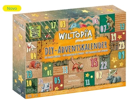PLAYMOBIL Wiltopia - Calendario de Adviento Diy - Vía (4 años - 115 Piezas)