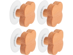 Juego De 4 Perchero De Madera Decorativo, Para Abrigos