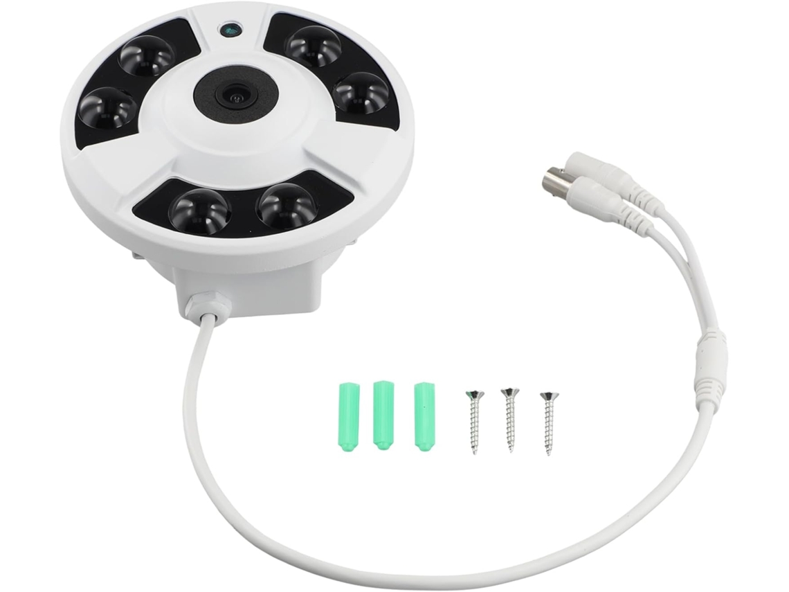 Cámara Ir De 5mp Con 6 Luces, Vigilancia Hd, Gran Angular, Visión Nocturna, Coaxial Bnc, Ahd 5 En 1, Utc