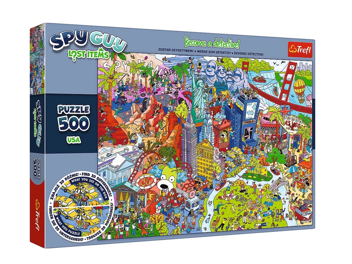 Rompecabezas Spy Guy Lost Objects (500 piezas). Trefl 37480 (EE. UU.)