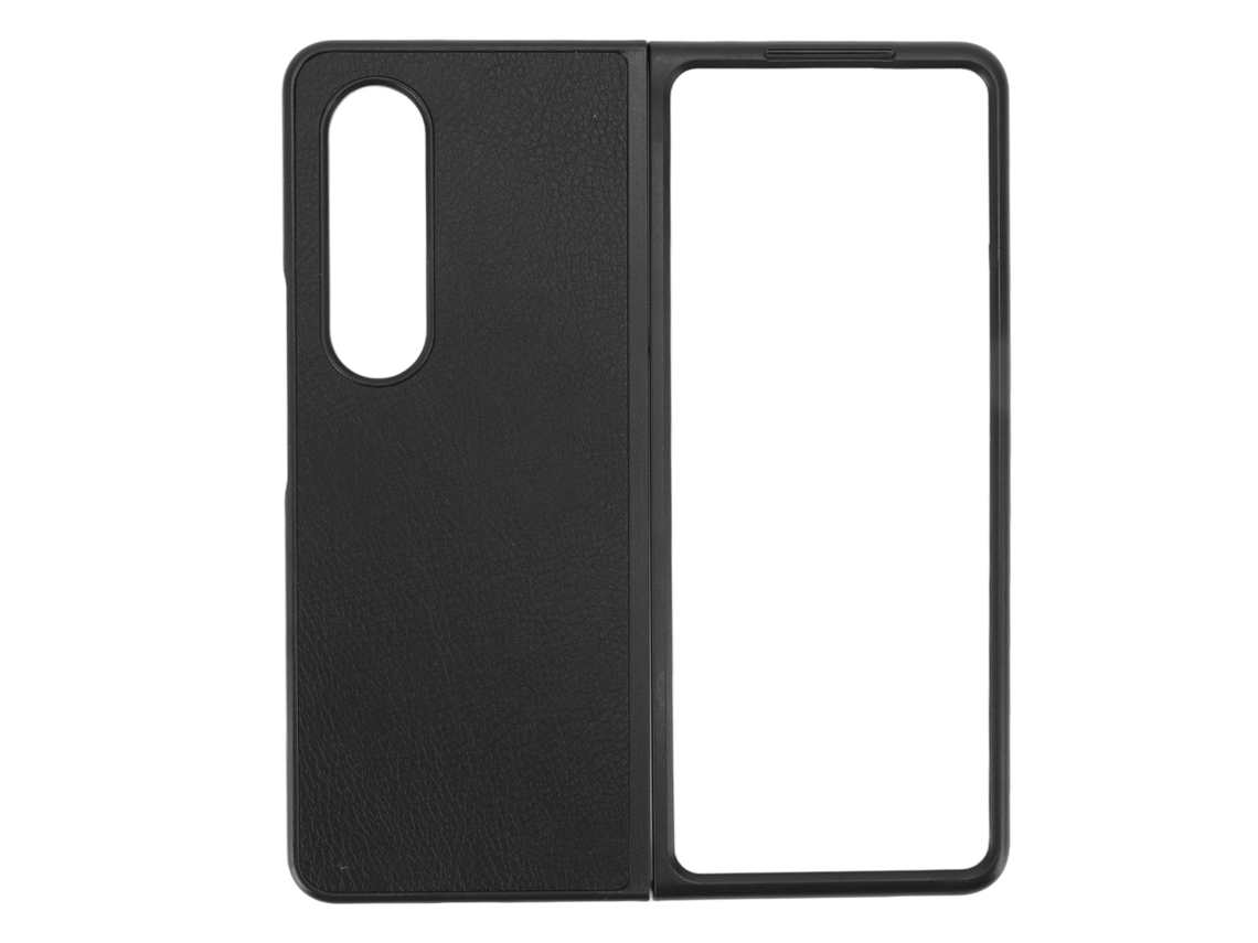 Capa De Couro Para Celular Com Tela Dobrável Proteção Total Anti-risco Anti-poeira Para Galaxy Z Fold 4 Preto