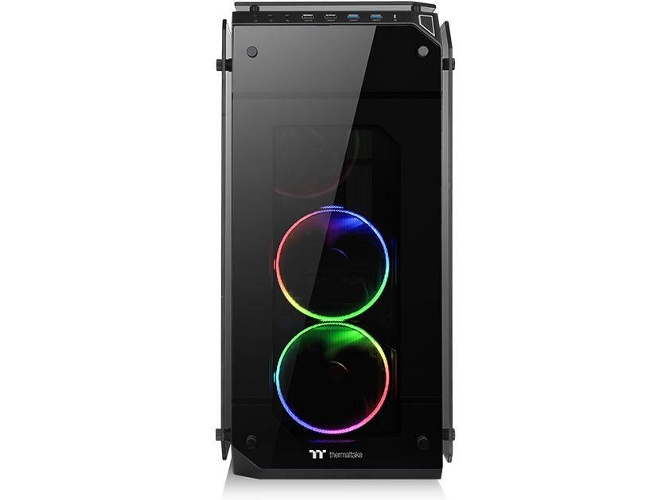 Caja PC THERMALTAKE View 71 Cristal Templado RGB (ATX Full Tower - Negro)