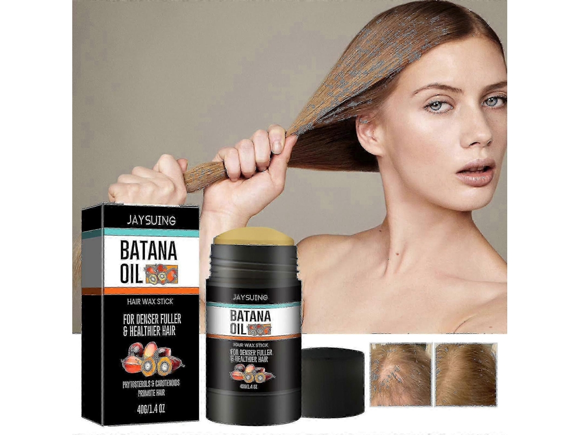 Jaysuing Batana Hair Wax Stick Styling, Long-lasting Styling For Broken Hair, Fluffy And Natural Luster Hair Wax Stick