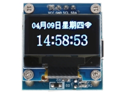 Módulo De Relógio Com Tela Oled De 0,96 Polegadas, Placa Pcb Wifi, Bateria Botão 40mah, Usb Micro 5v