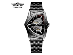 (estilo 6) Relógio Mecânico Casual Moderno Com Pulseira De Aço Esqueletizada Com Triângulos.