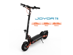 Patinete Eléctrico Joyor T6 De 600 W, Autonomía De 70 Km, Velocidad Ajustable, Plegable