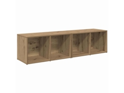 Conjunto de muebles para TV de 2 piezas | Mueble para TV | Armario para TV de roble hecho a mano