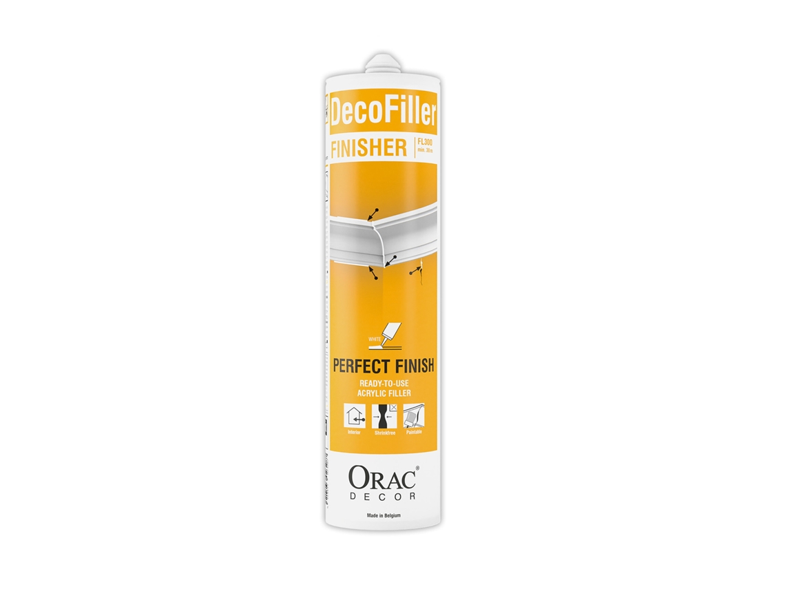 ORAC Decor Fl300 Masilla adhesiva fuerte a base de dispersión acrílica en agua para sellar juntas y como masilla reparadora