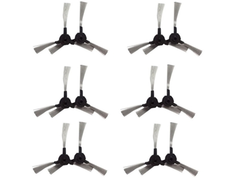 12 piezas cepillos laterales piezas de Robot aspirador filtro Hepa para Proscenic 790T