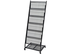 Revistero A4 negro 47,5 x 43 x 133 cm DKD HOME DECOR