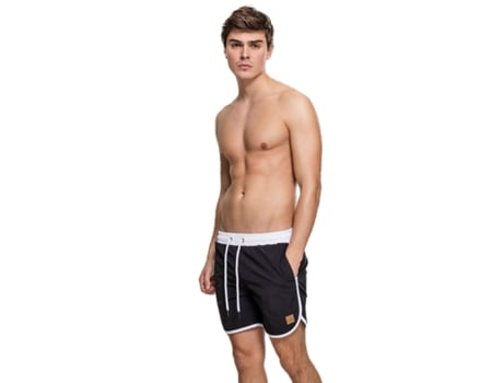 Pantalones de Playa LONGRIDGE Urbano Classic Retro Gt Poliéster Hombre (Negro - Talla: 3XL)