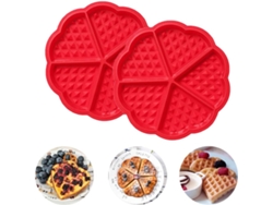 VVJIJILLY Peças Molde De Silicone Em Formato De Coração Para Waffle 5 Cavidades Molde Para Panqueca E Muffin Ferramenta De Decoração Para Forno Diy