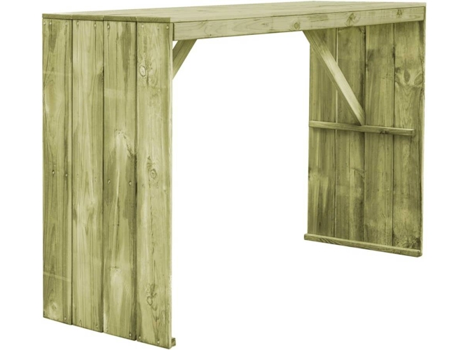 Mesa Jardin VIDAXL Verde Madera (170x60x110 cm)