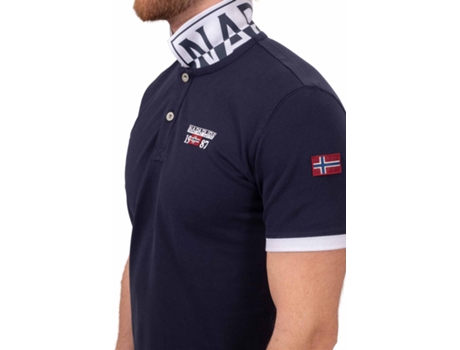 Polo de Hombre NAPAPIJRI Algodón Azul (S)