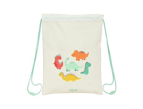 Bolsa Mochila con Cuerdas Safta Dinos Crema