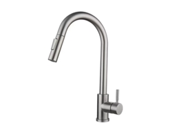 Grifo Eifson de acero inoxidable 304, monomando con dos niveles de caudal (cepillado)