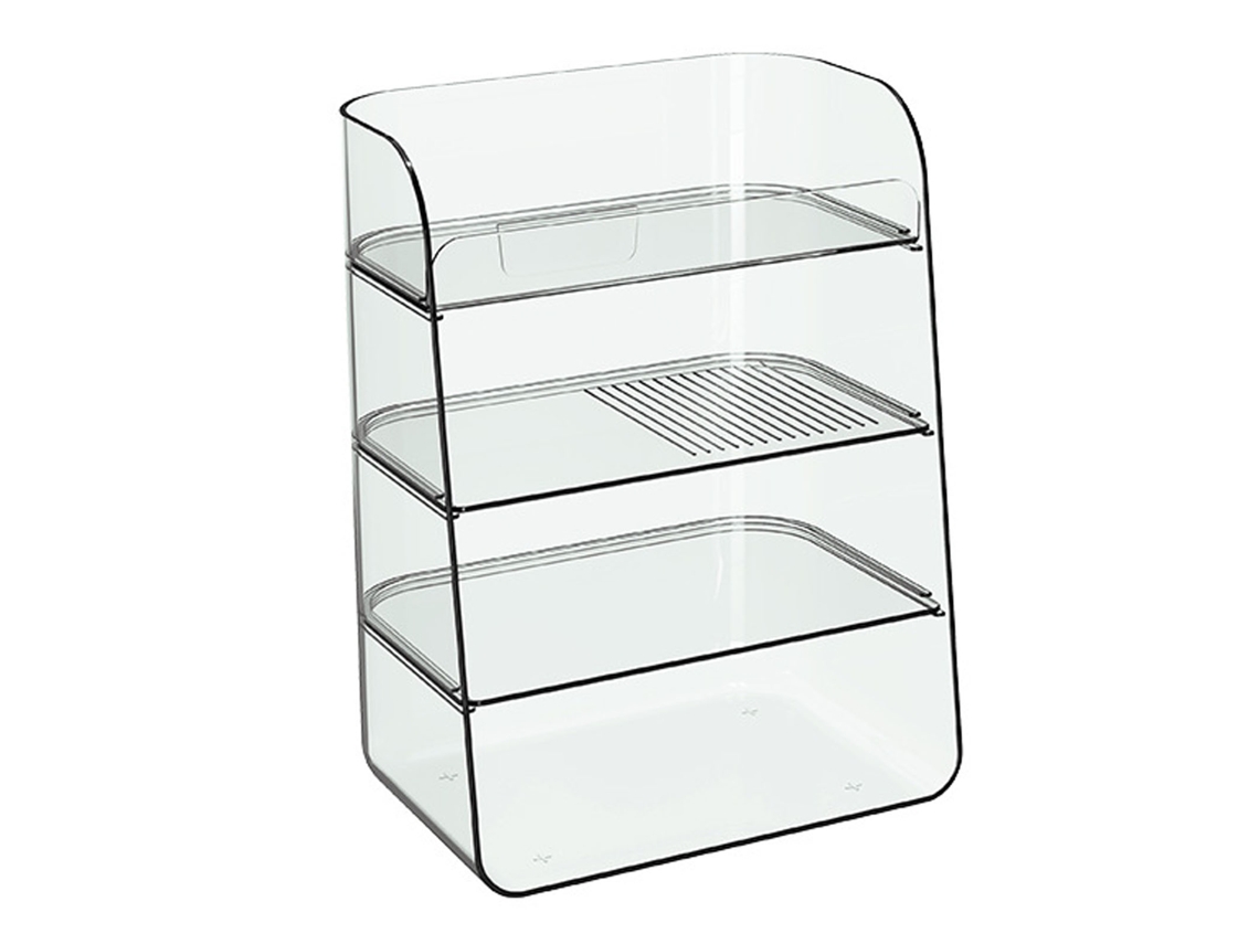 Organizador De Cosméticos Multicapa Para Escritorio Y Baño Con Compartimentos De Almacenamiento Transparentes.