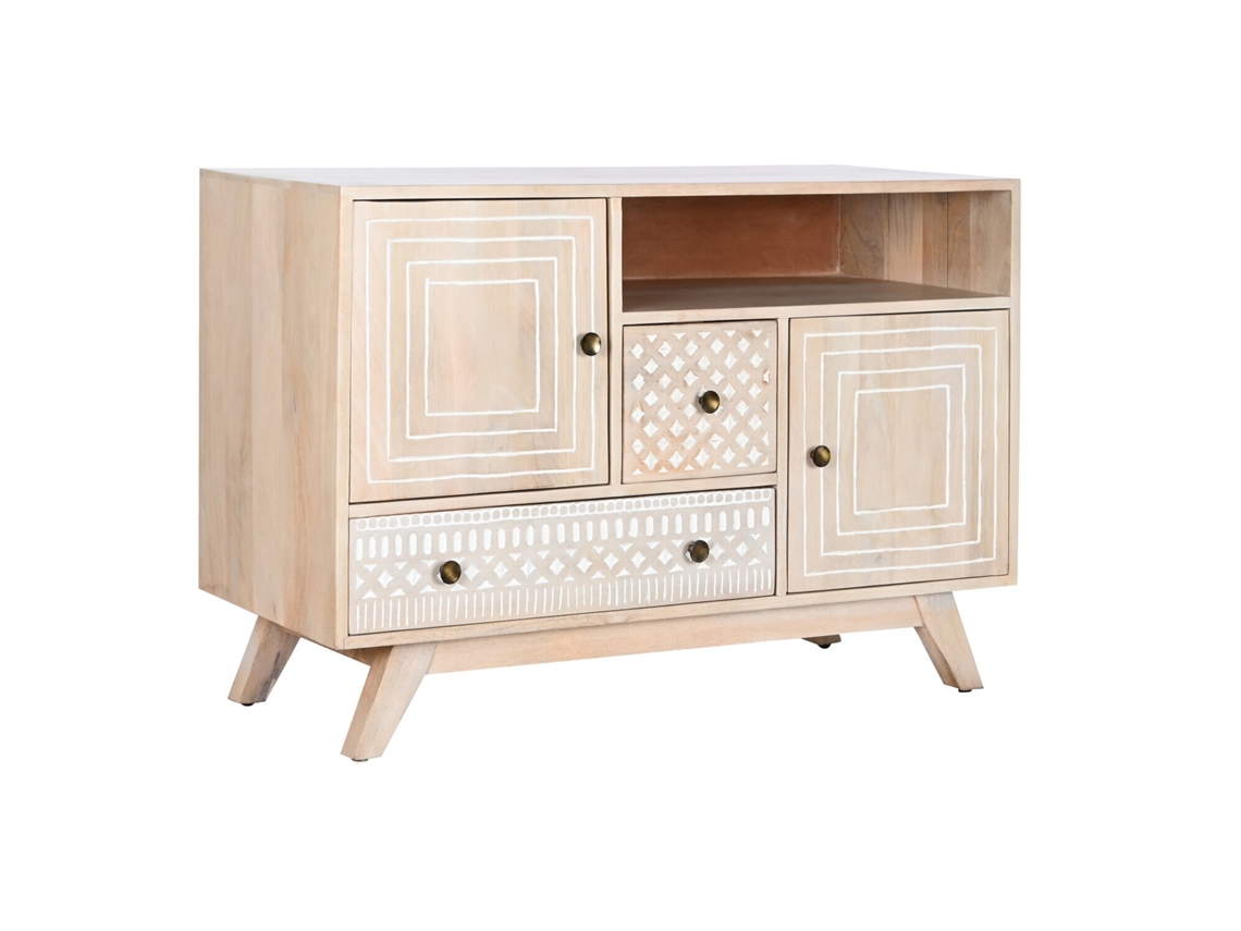 Aparador Mango con borde blanco, 115x42x75cm ALEXANDRA HOUSE LIVING