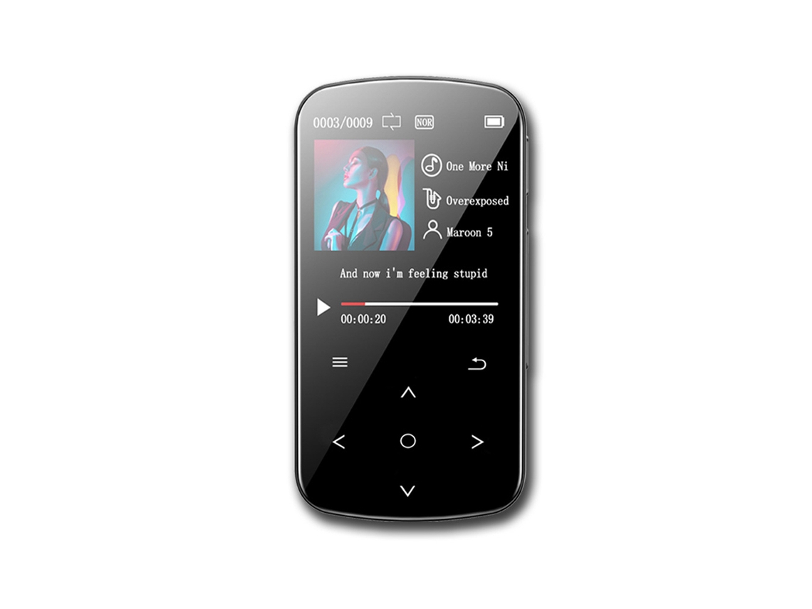 Reproductor MP3 Bluetooth 5.2 de 16 GB con radio FM Truyuety (ampliable a 128 GB)