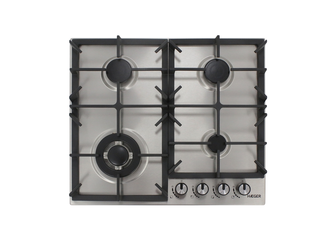 Placa de Gas HAEGER 60cm, 4 boquillas