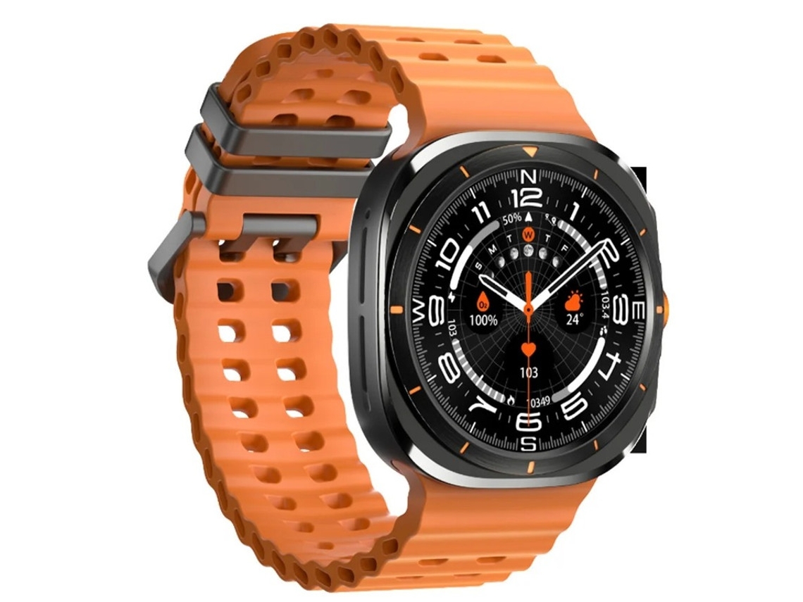 Reloj inteligente con Bluetooth, llamadas, asistente de voz, clima, música, frecuencia cardíaca, presión arterial y modos multideportivos, color naranja Yizhood