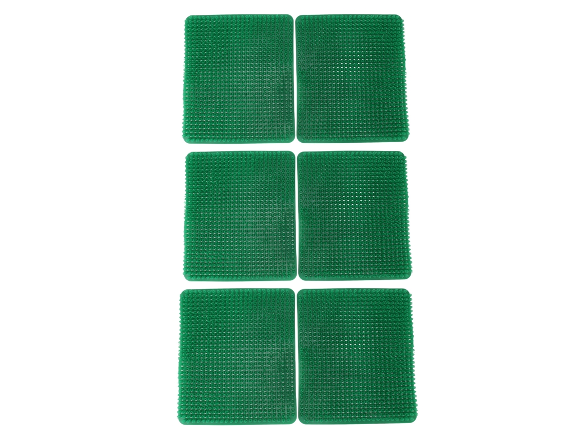 6 Cojines De Pe Para Nidos De Gallinas, Acolchados, Duraderos, Fáciles De Limpiar, 35x30cm, Color Verde.