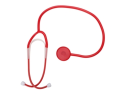 Estetoscopio De Juguete Para Que Los Niños Jueguen A Ser Médicos - Rojo Con Diseño Realista