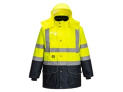 Parka 7 En 1 De Alta Visibilidad Contrast Traffic Amarillo Marino / Xs