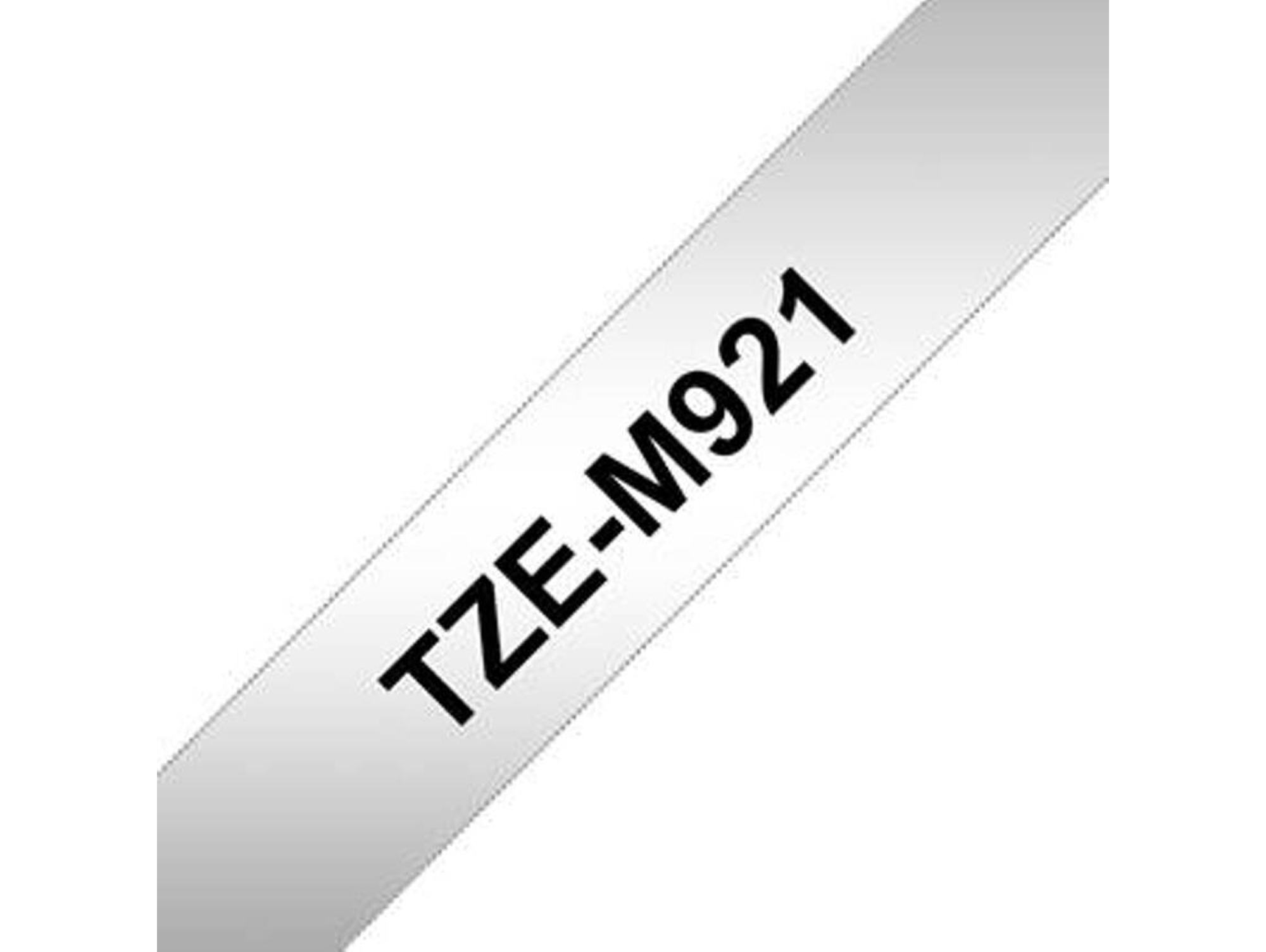 Cinta Laminada BROTHER TZe-M921 Negro sobre metálico