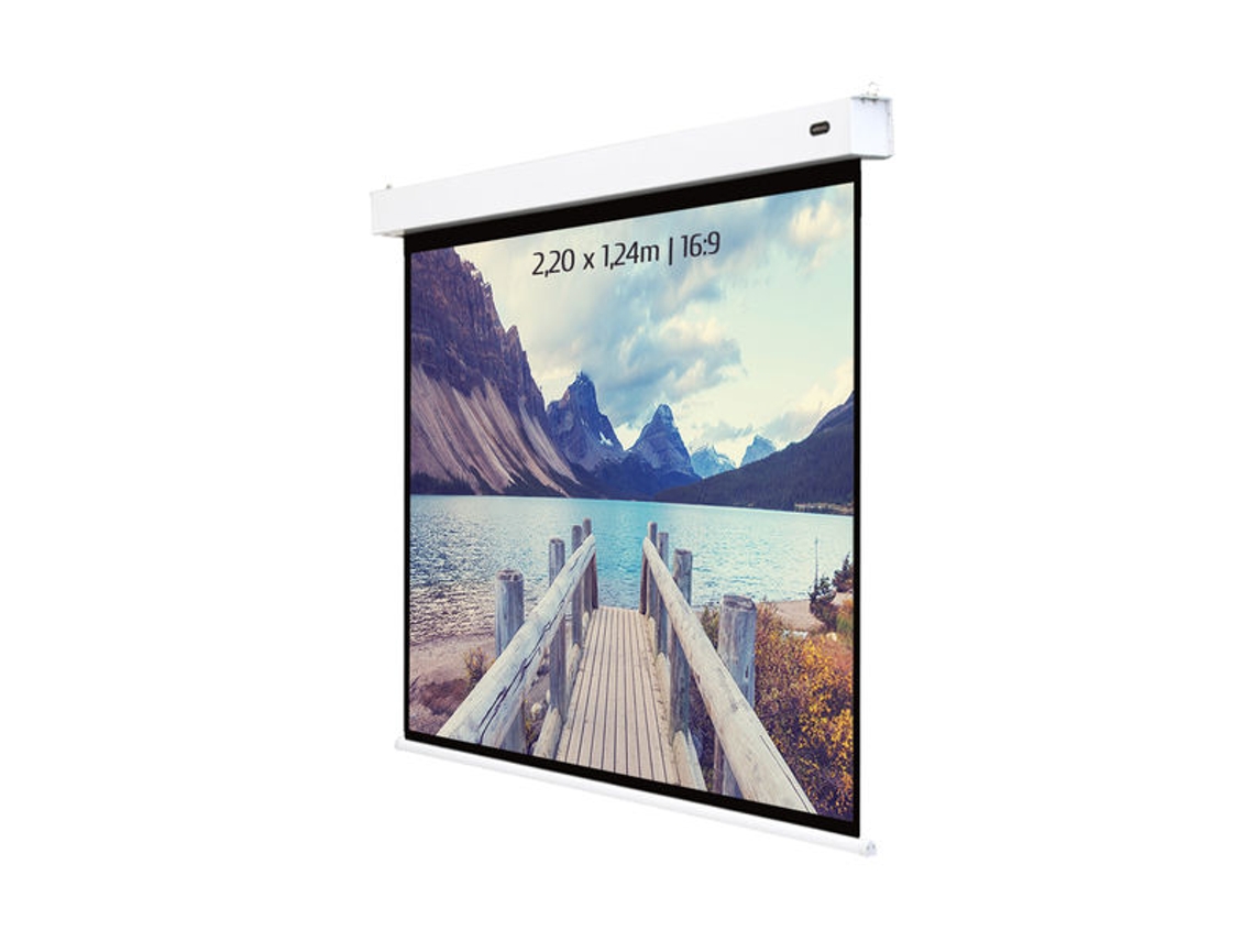 Pantalla de proyección Universal KIMEX 047-1513 (2.20 x 1.24m - Blanco)