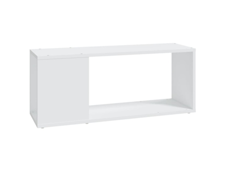 Maison Exclusive - Mueble para TV madera contrachapada blanco 80x24x32 cm