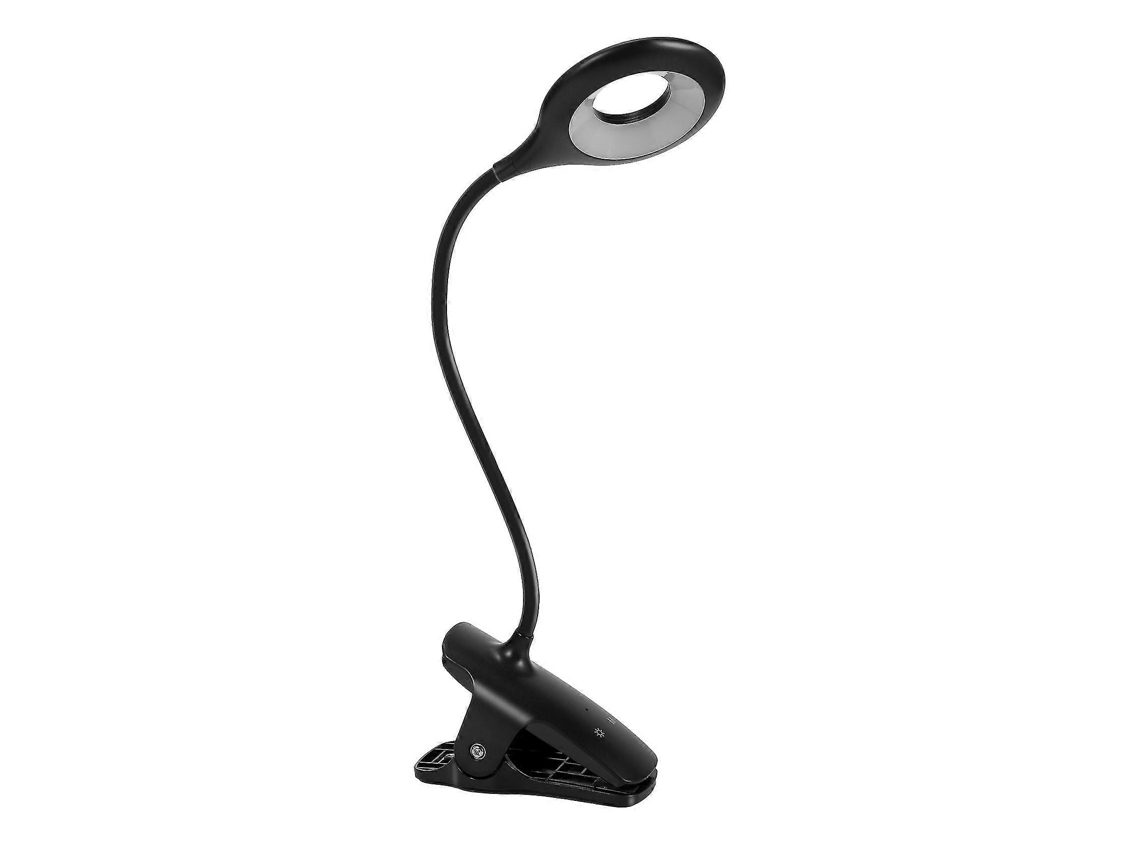 Lámpara de lectura con clip, recargable por USB, 5 colores C16