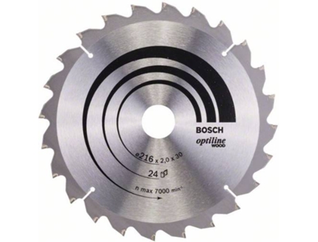 Disco de Sierra Circular BOSCH Optiline Madera 216x30x2.0 mm - 24