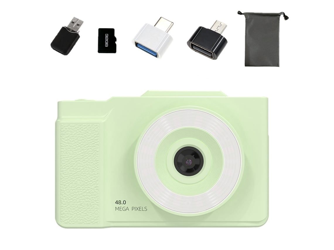 Micro Cámara Digital Única Con Pantalla Flip Hd Zoom 16x Con Luz De Relleno Led Y Tarjeta De Memoria 32g Zruxe