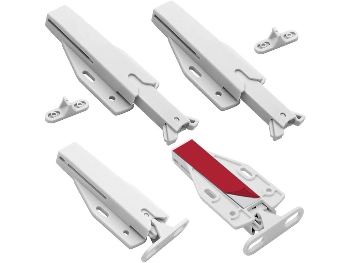 Paquete De 4 Clips Para Cajones Con Cierre A Presión Para Armarios, Duraderos, No Magnéticos, De Material Abs.