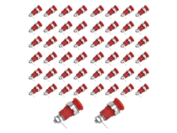 50pcs Soquete Banana 4mm Cobre Puro Alta Corrente Acessórios Teste Elétrico Bom Desempenho