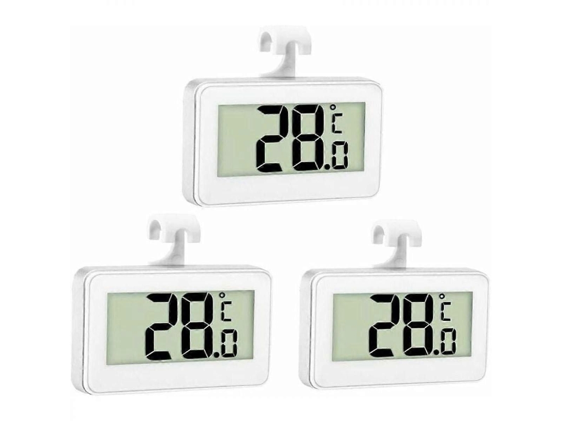 Conjunto De 3 Termômetros Para Geladeira, Termômetro Digital, Termômetro Para Freezer, Termômetro Ambiente Para Geladeira, Com Visor Lcd.