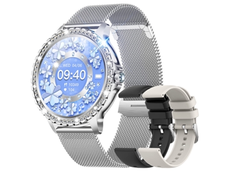 Smartwatch CHRONUS I58 Bluetooth Llamadas 1.32'' Spo2.Plata