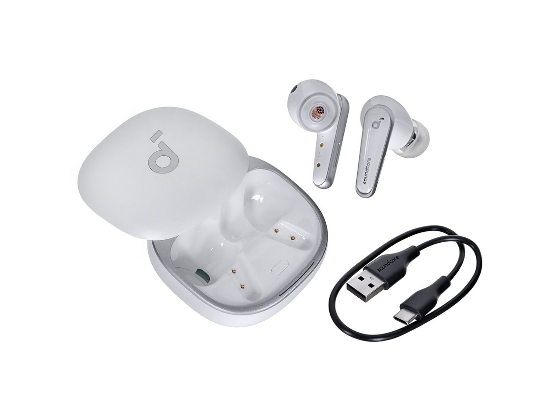 Auriculares con Micrófono SOUNDCORE Liberty 4 (Blanco - Midnight black - USB - USB-C - Bluetooth)