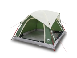 Tienda de campaña 4 personas VIDAXL impermeable verde