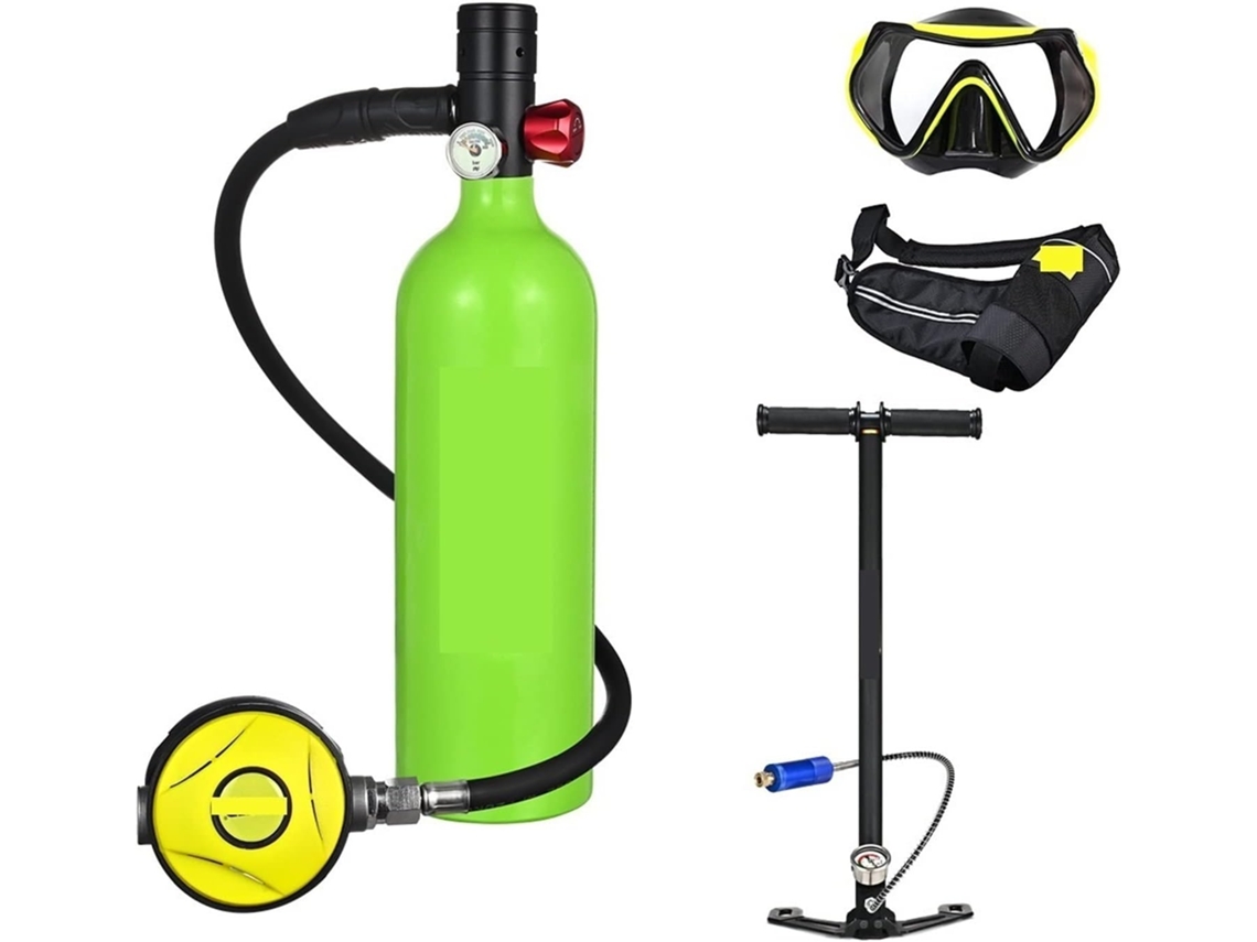 Mini Cilindro De Oxígeno Para Buceo Con Respirador Portátil De 1 Litro De Capacidad (color:
