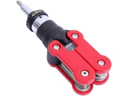 Llave de carraca plegable 15 en 1 con cabezal de par ajustable, máxima compatibilidad, acero aleado.