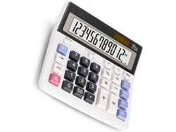 Calculadora Contable Antideslizante De 12 Dígitos Con Alimentación Solar/a Batería.