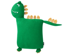 Juego de Cojines Decorativos Con Forma Animal BELIANI Dino de Algodón Verde 45X45X10