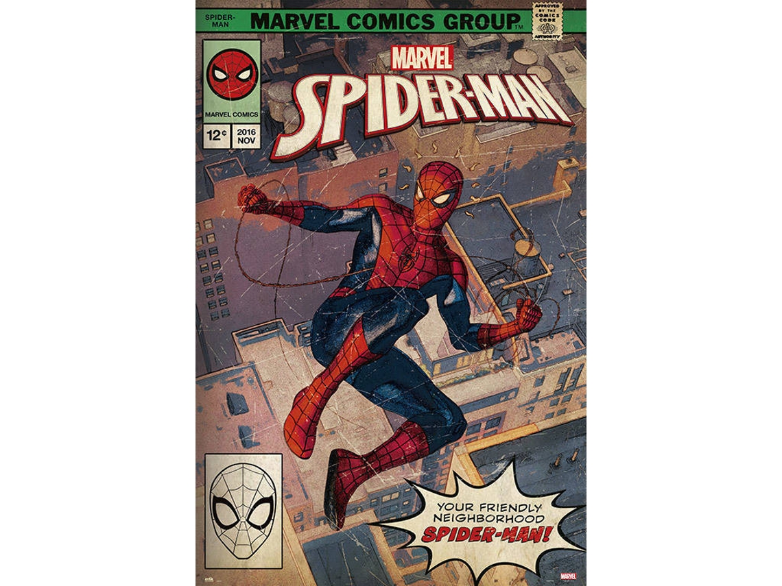 POSTER MARVEL SPIDER-MAN PORTADA COMIC