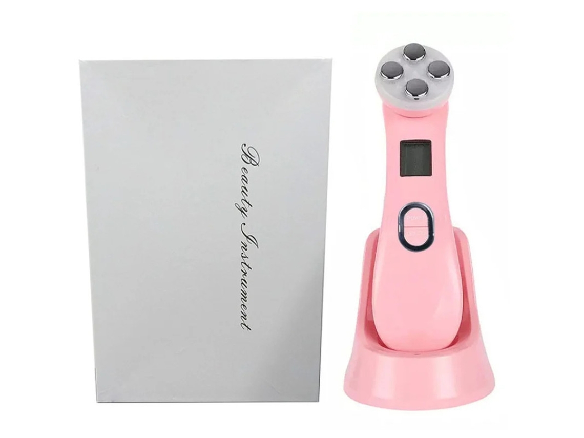 Dispositivo de belleza ultrasónico de alta frecuencia para lifting facial, color rosa, Bestvite